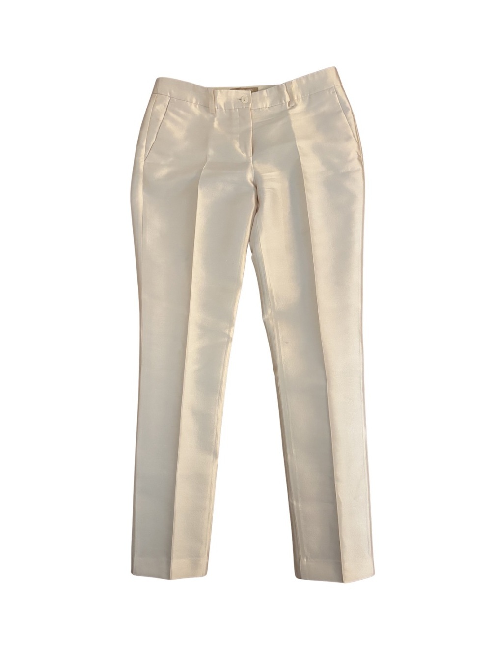 2014 Michael Kors Runway Collection Ivory Silk Dress Pants